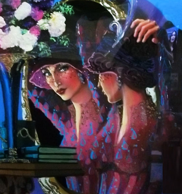 Emerald Eyes Embellished 1999 Limited Edition Print - Otto Aguiar