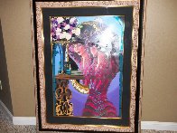 Emerald Eyes Embellished 1999 Limited Edition Print by Otto Aguiar - 1 Emerald Eyes Embellished 1999 Limited Edition Print by Otto Aguiar - 1