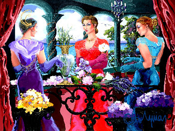 New Veranda Latina 2005 52x68 Original Painting - Otto Aguiar New Veranda Latina 2005 52x68 Original Painting - Otto Aguiar