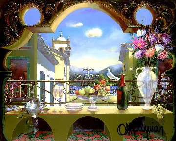 Dove 1995 52x68 Original Painting - Otto Aguiar Dove 1995 52x68 Original Painting - Otto Aguiar