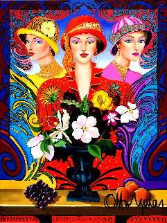 Three of Us 2005 48x36 Original Painting - Otto Aguiar Three of Us 2005 48x36 Original Painting - Otto Aguiar