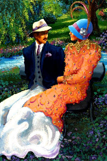 Tranquility in Nature 1995 60x40 Original Painting - Otto Aguiar Tranquility in Nature 1995 60x40 Original Painting - Otto Aguiar