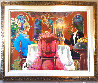 Elegant Dinner 1990 62x84 - Huge Mural Size Original Painting by Otto Aguiar - 1