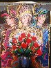 Three Ladies with Wildflowers AP 2004 Embellished - Huge Limited Edition Print by Otto Aguiar - 3