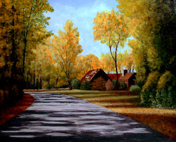 Stull Center 1998 26x32 Original Painting - Roy Ahlgren Stull Center 1998 26x32 Original Painting - Roy Ahlgren