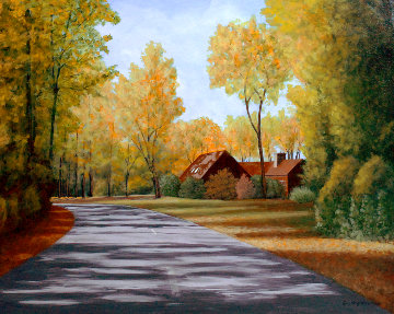 Stull Center 1998 26x32 Original Painting - Roy Ahlgren Stull Center 1998 26x32 Original Painting - Roy Ahlgren