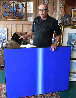 Blue Divide 1978 Cataloged Painting 36x48 Original Painting by Roy Ahlgren - 6