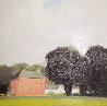 Enniscoe House, Black Trees 2001 25x25 Original Painting by Eric Aho - 0