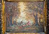 Girls Sit on River 1900 23x31 Original Painting by Paul Aizpiri - 2 Girls Sit on River 1900 23x31 Original Painting by Paul Aizpiri - 2