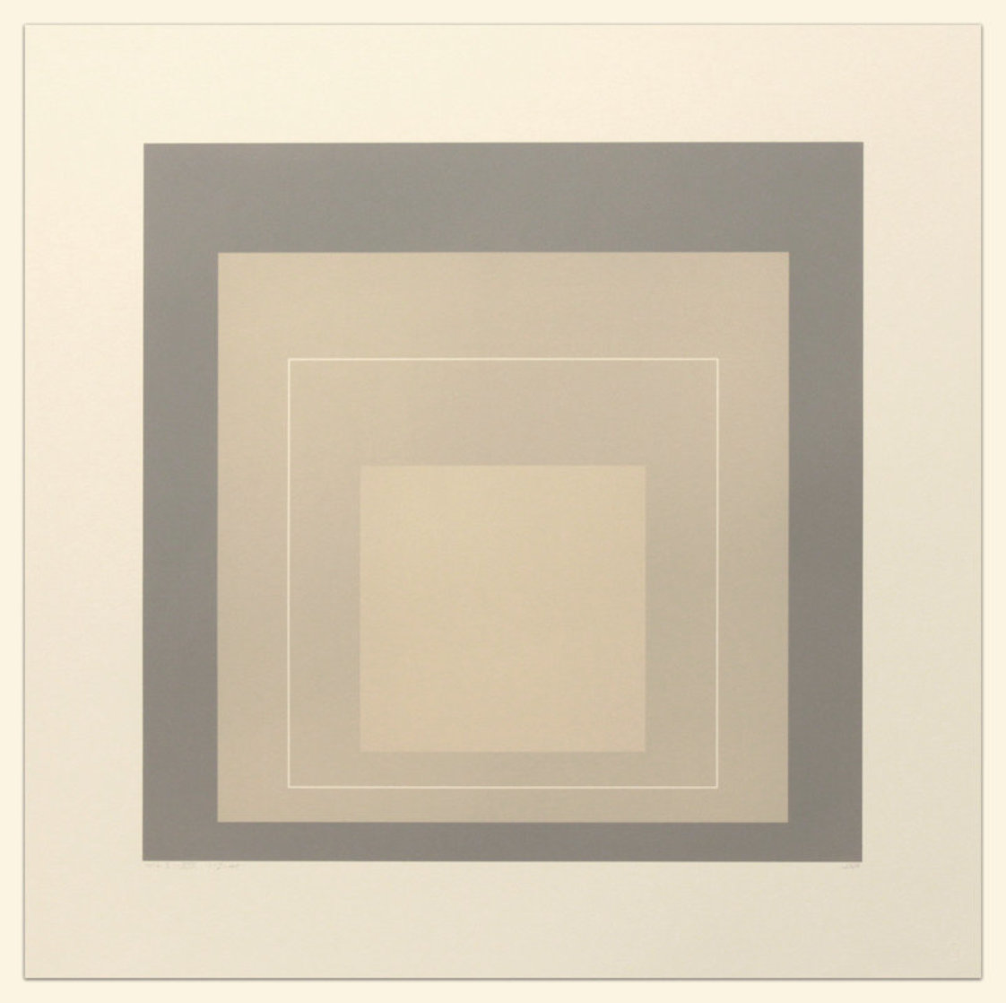 White Line Squares (Series Ii), XIV 1966 Limited Edition Print by Josef Albers White Line Squares (Series Ii), XIV 1966 Limited Edition Print by Josef Albers