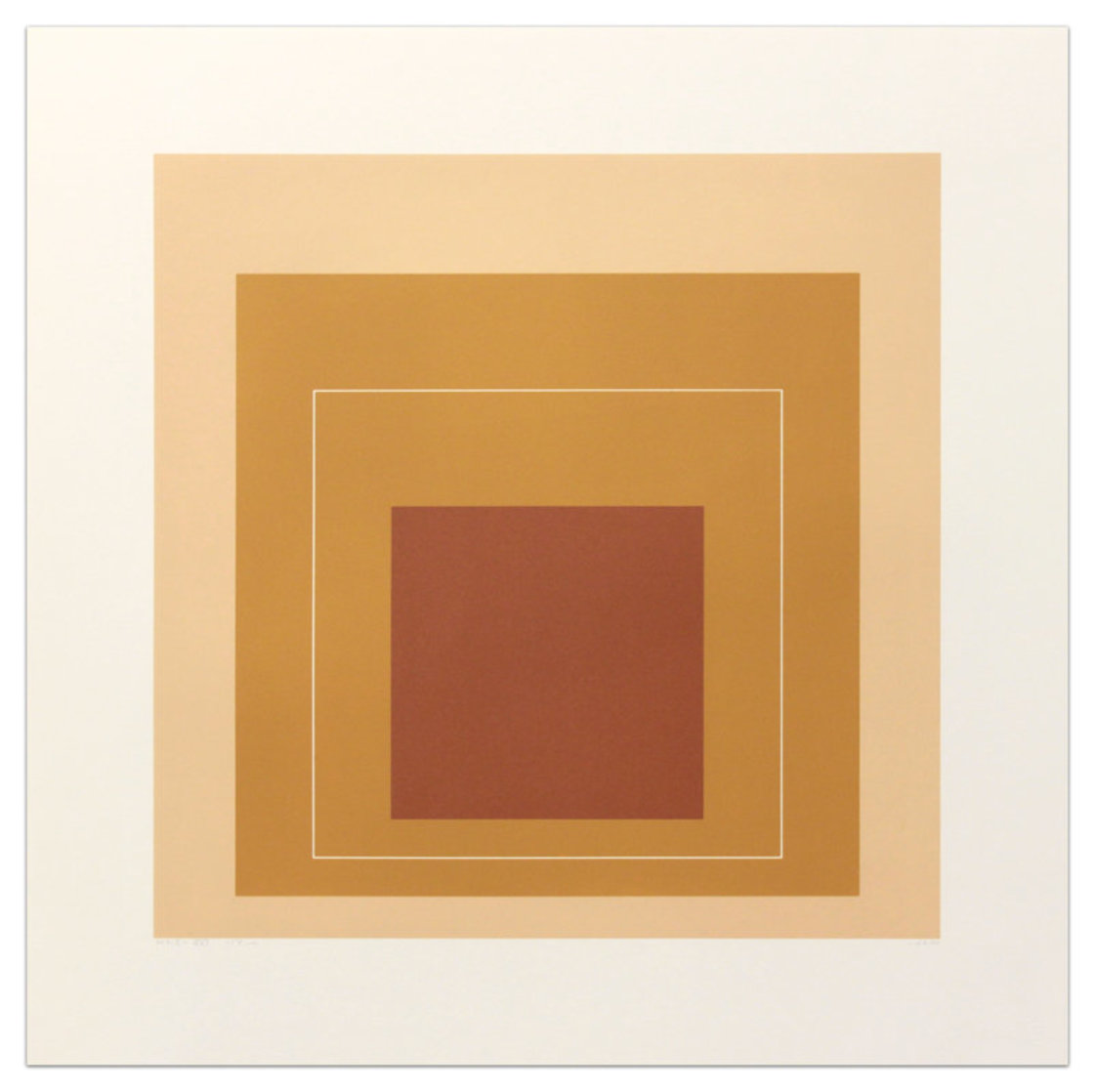 White Line Squares (Series Ii), XVI 1966 (Early) Limited Edition Print by Josef Albers
