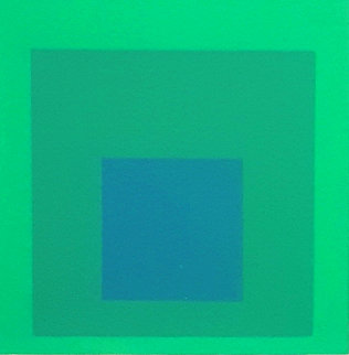 Soft Edge, Hard Edge: Emeraude PP 1965 Limited Edition Print - Josef Albers Soft Edge, Hard Edge: Emeraude PP 1965 Limited Edition Print - Josef Albers