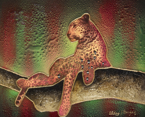 Leopard 30x36 Original Painting - Juergen Aldag