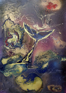 Fantasy Tale 1996 39x31 Original Painting - Juergen Aldag Fantasy Tale 1996 39x31 Original Painting - Juergen Aldag