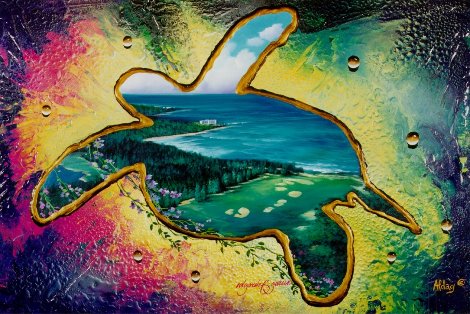 Turtle Bay Golf Resort 24x36 - Hawaii Original Painting - Juergen Aldag