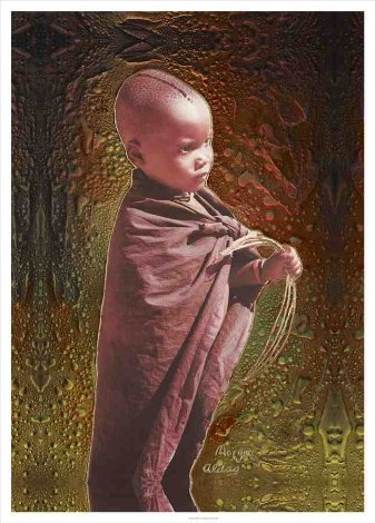 Innocent Child 2006 40x30 - Huge Original Painting - Juergen Aldag