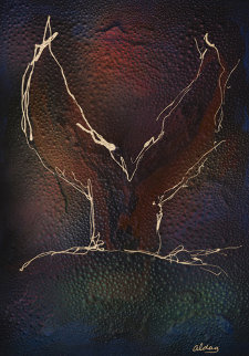 Whale Tail 40x30 Original Painting - Juergen Aldag Whale Tail 40x30 Original Painting - Juergen Aldag