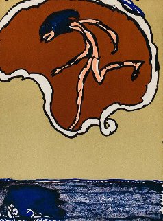 Worldly Flying Object 1978 Limited Edition Print - Pierre Alechinsky Worldly Flying Object 1978 Limited Edition Print - Pierre Alechinsky