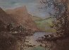 On Derwentwater 1916 Limited Edition Print by Alfred de Breanski - 0 On Derwentwater 1916 Limited Edition Print by Alfred de Breanski - 0