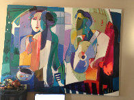 Rehearsal 1995 60x78 Super Huge Original Painting by Ali Golkar - 1 Rehearsal 1995 60x78 Super Huge Original Painting by Ali Golkar - 1