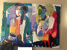 Rehearsal 1995 60x78 Huge Mural Size Original Painting by Ali Golkar - 1