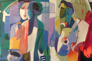 Rehearsal 1995 60x78 Super Huge Original Painting - Ali Golkar Rehearsal 1995 60x78 Super Huge Original Painting - Ali Golkar