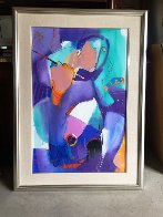Woman With Violin 2010 48x35 Super Huge Original Painting by Ali Golkar - 2 Woman With Violin 2010 48x35 Super Huge Original Painting by Ali Golkar - 2