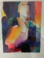 Untitled Portrait of a Woman 1992 38x32 Works on Paper (not prints) by Ali Golkar - 2