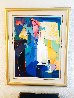 Untitled Abstract Portrait 1990 60x48 - Huge Original Painting by Ali Golkar - 1