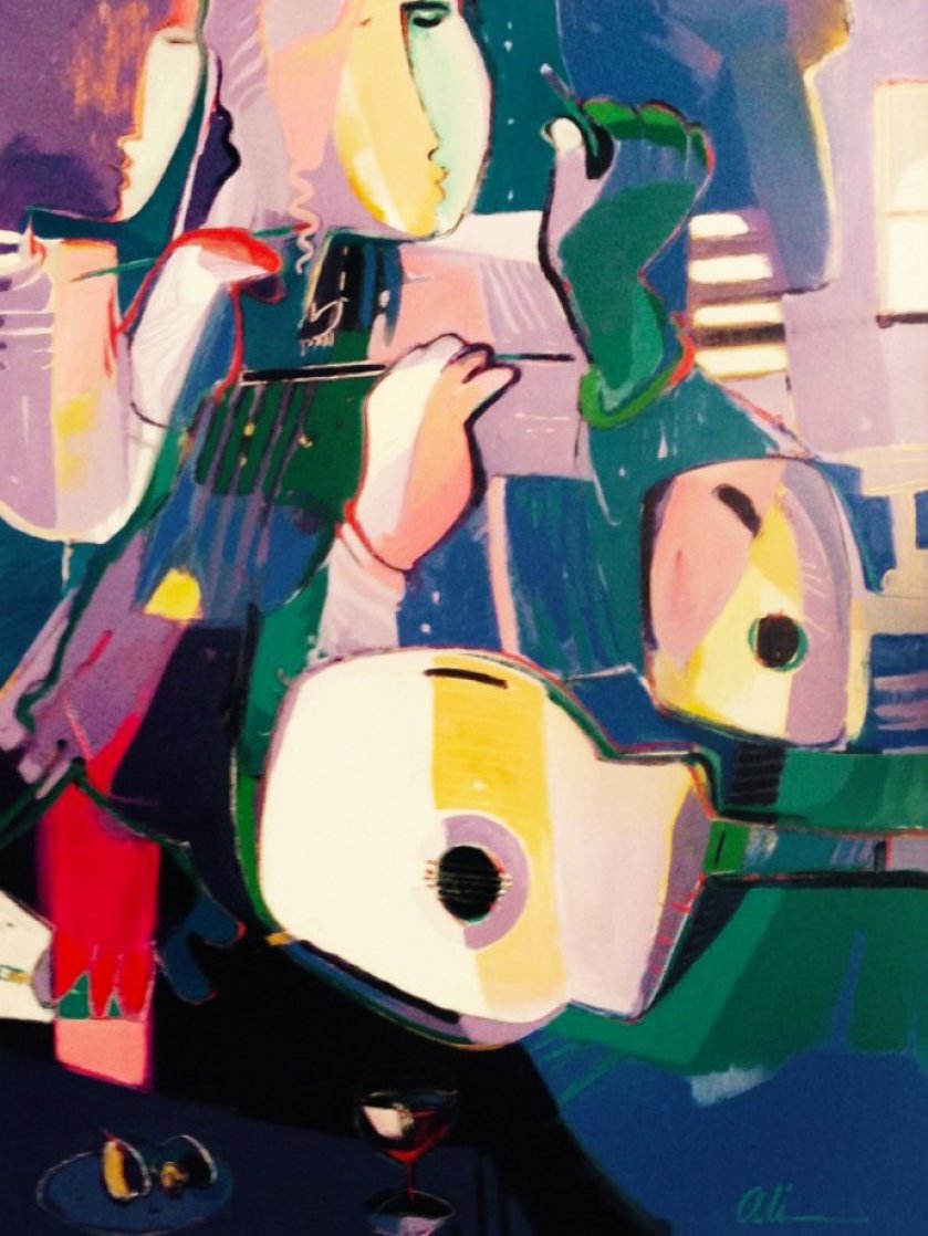 Untitled Painting 1994 44x57 Original Painting by Ali Golkar Untitled Painting 1994 44x57 Original Painting by Ali Golkar