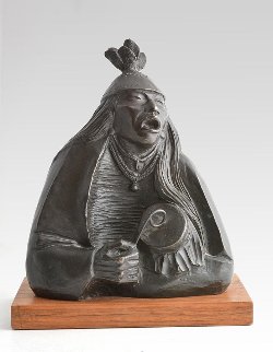 War Song Bronze Sculpture 1987 12 in Sculpture - Allan Houser War Song Bronze Sculpture 1987 12 in Sculpture - Allan Houser
