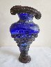 Blue Cyclone Glass Sculpture 1998 15 in Sculpture by Rik Allen - 0