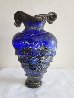 Blue Cyclone Glass Sculpture 1998 15 in Sculpture by Rik Allen - 1