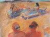 Untitled Beach Pastel Painting 1984 26x20 - California Works on Paper (not prints) by Carlos Almaraz - 2