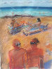 Untitled Beach Pastel Painting 1984 26x20 - California Works on Paper (not prints) by Carlos Almaraz - 1