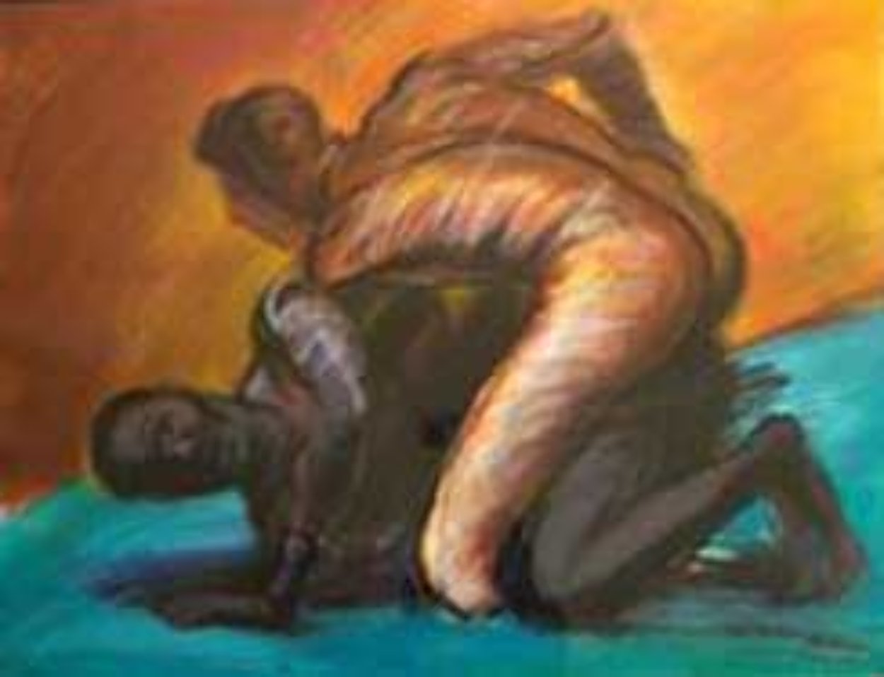 Struggle of Mankind 1989 Limited Edition Print by Carlos Almaraz Struggle of Mankind 1989 Limited Edition Print by Carlos Almaraz