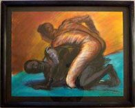 Struggle of Mankind 1989 Limited Edition Print by Carlos Almaraz - 1 Struggle of Mankind 1989 Limited Edition Print by Carlos Almaraz - 1