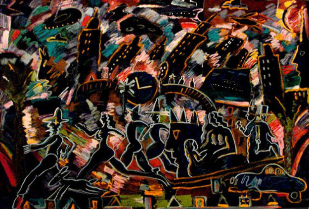 Clock Struck 3 1989 Limited Edition Print by Carlos Almaraz Clock Struck 3 1989 Limited Edition Print by Carlos Almaraz