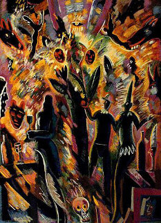 Tree of Life 1989 45x38 Huge Limited Edition Print - Carlos Almaraz Tree of Life 1989 45x38 Huge Limited Edition Print - Carlos Almaraz