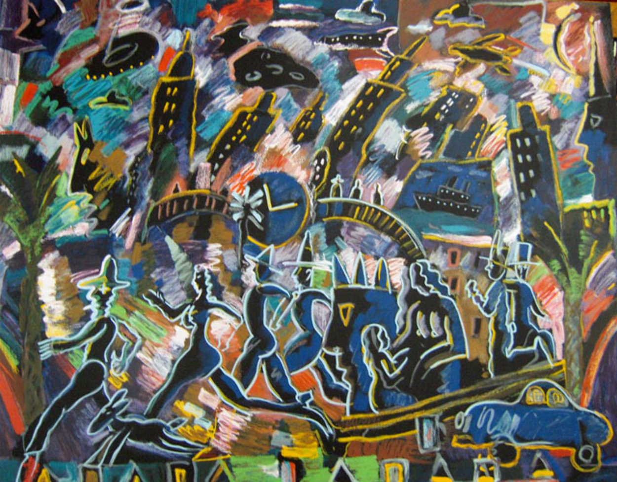 Clock Struck 3 AP 1989 Limited Edition Print by Carlos Almaraz Clock Struck 3 AP 1989 Limited Edition Print by Carlos Almaraz