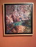 City on Fire 1988 18x16 (Los Angeles) California Original Painting by Carlos Almaraz - 2