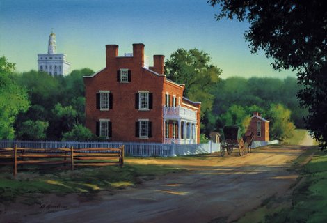 Heber C. Kimball Home, Summer Limited Edition Print - Al Rounds