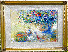 Les Fleurs Mixte 1992 27x33 Original Painting by Duane Alt - 1