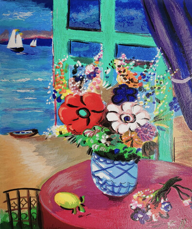 Beachfront Bouquet 2000 Limited Edition Print - Shlomo Alter