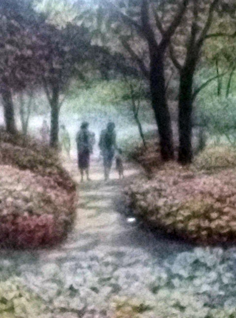 A Family Walk AP 1980 Central Park Limited Edition Print by Harold Altman