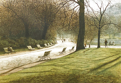 Benches 1982 Limited Edition Print - Harold Altman