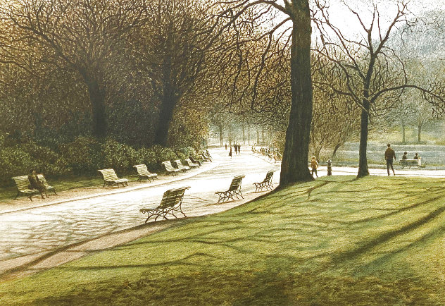 Benches 1982 Limited Edition Print by Harold Altman