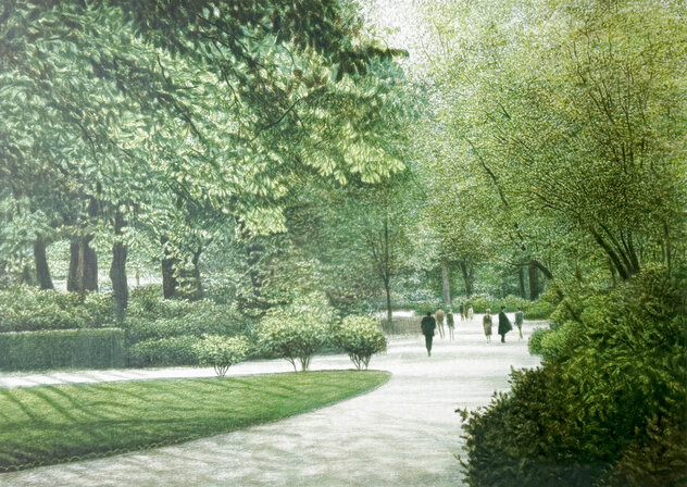 1984) アルトマン　リトグラフ　April Morning April Morning, 1988, 16.75x23.88, Lithograph, by Harold