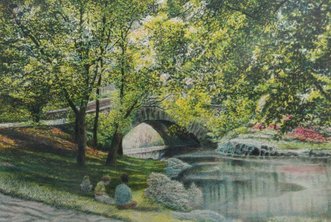 Bridge 1990 - Central Park, New York, NYC Limited Edition Print - Harold Altman