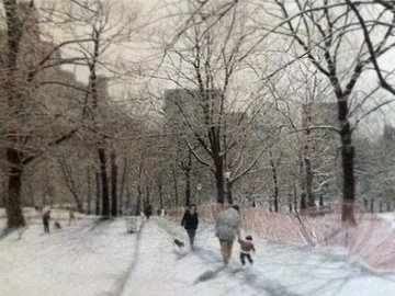 Snow Central Park, New York 1985 Limited Edition Print - Harold Altman